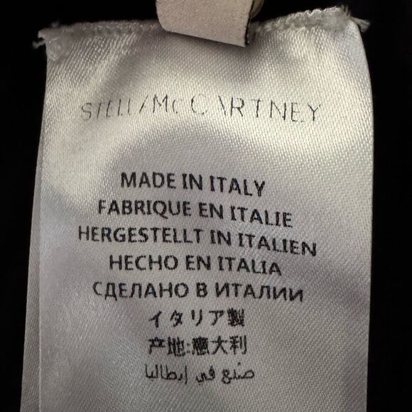 Stella McCartney Black Ribbed A-Line Wool Dress Size 40/ Medium - Picture 7 of 9